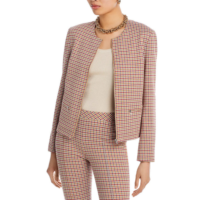 Rosetta Getty Houndstooth Zip Front Jacket 5D 2863-