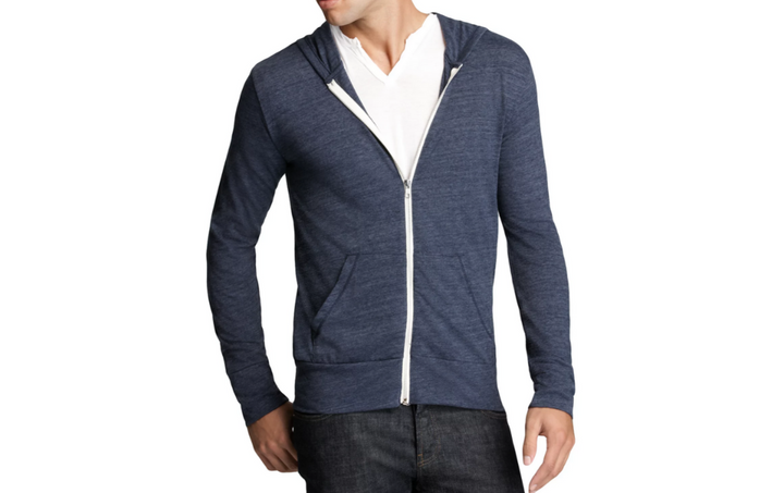 ALTERNATIVE Heathered Zip Hoodie MSRP $54