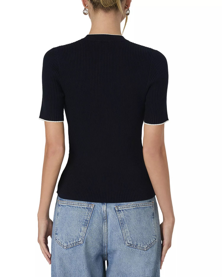 FRENCH CONNECTION Mozza Short Sleeve Sweater MSRP $98