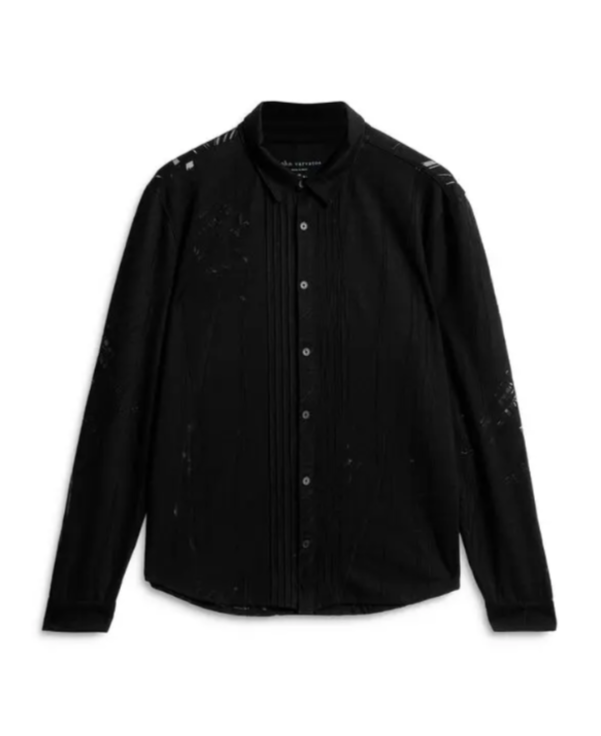 John Varvatos Phoenix Printed Button Front Shirt MSRP $228