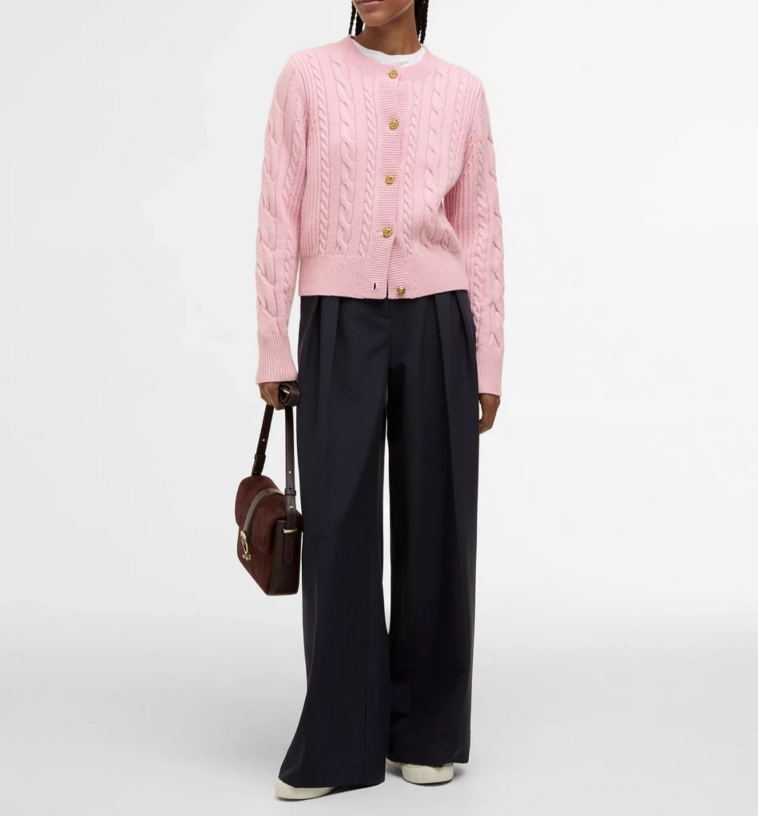Barbour Women's Elina Knitted Long Sleeve Cardigan MSRP $250