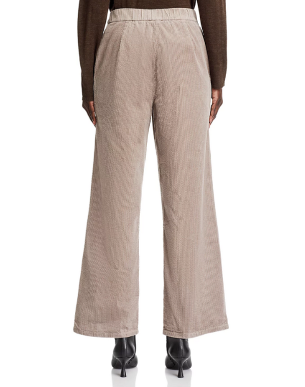 Eileen Fisher Cotton Corduroy Wide Leg Pants MSRP $188