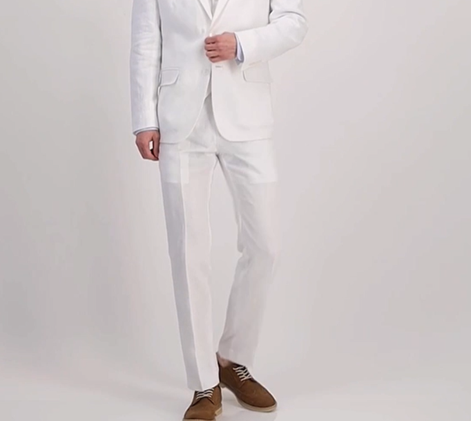 Tommy Hilfiger Modern Fit Flex Stretch Linen Suit Pants MSRP $135