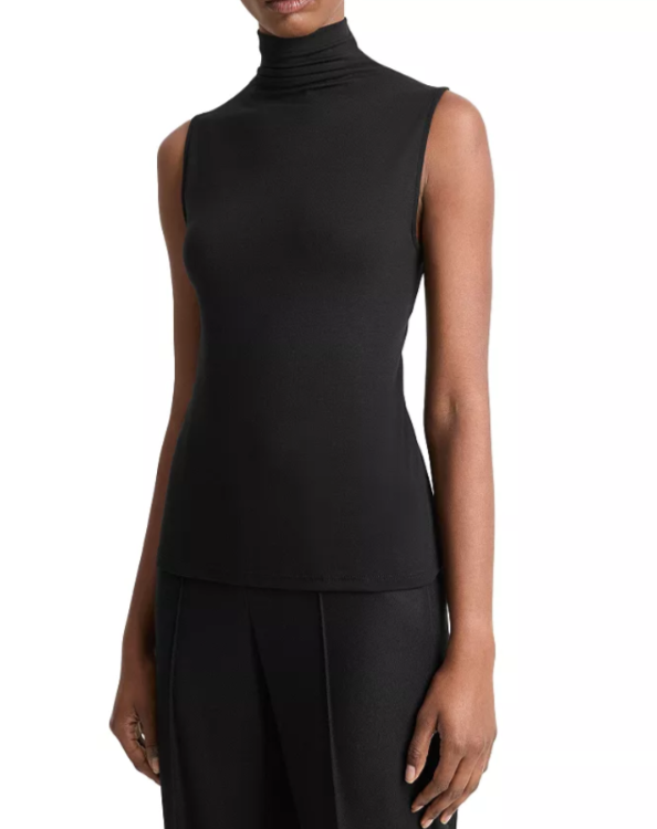 Vince Turtleneck Sleeveless Top MSRP $108