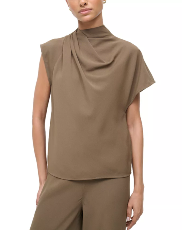 STAUD Davina Asymmetric Top MSRP $345