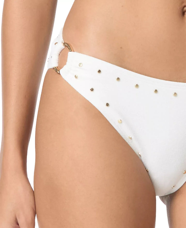 MICHAEL Michael Kors Crepe Side-Ring Studded Bottoms MSRP $86