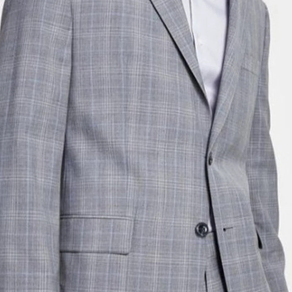 Michael Kors Men's Classic-Fit Stretch Wool-Blend Suit Jacket MSRP $450