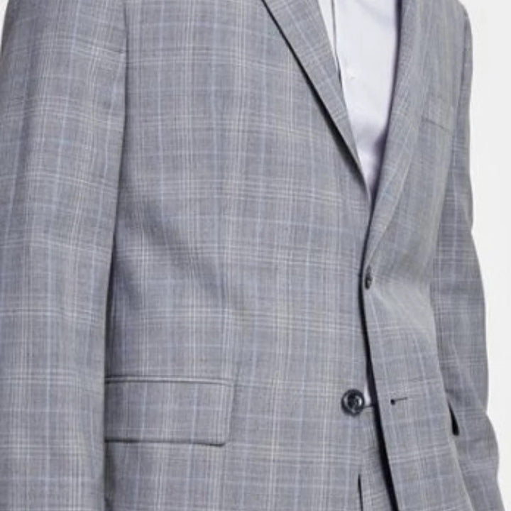 Michael Kors Men's Classic-Fit Stretch Wool-Blend Suit Jacket MSRP $450