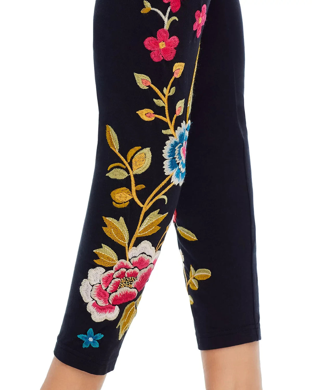 Johnny Was Celina Floral Embroidered Leggings MSRP $115