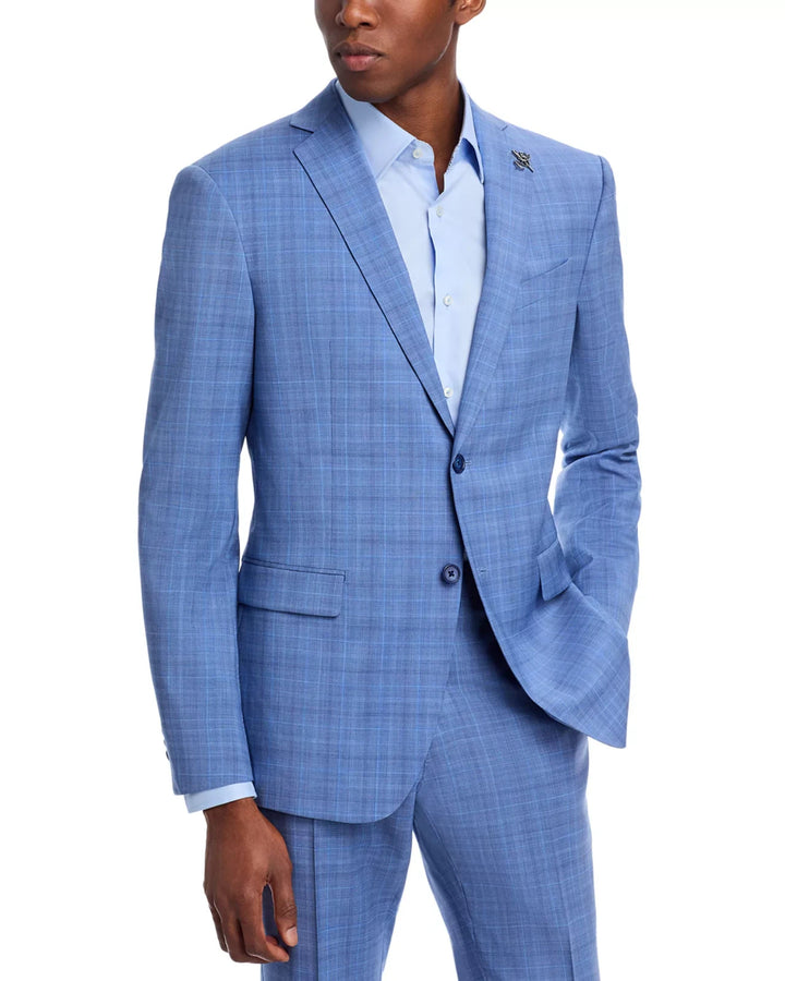John Varvatos Star USA Plaid Slim Fit Suit Jacket MSRP $598