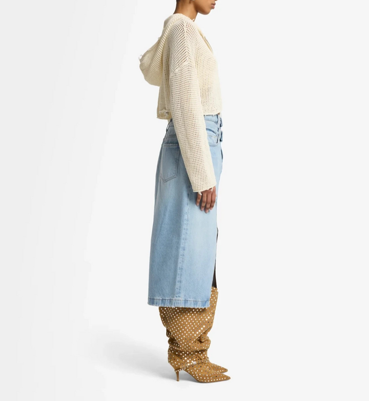 7 for All Mankind Double Waisted Skirt MSRP $228