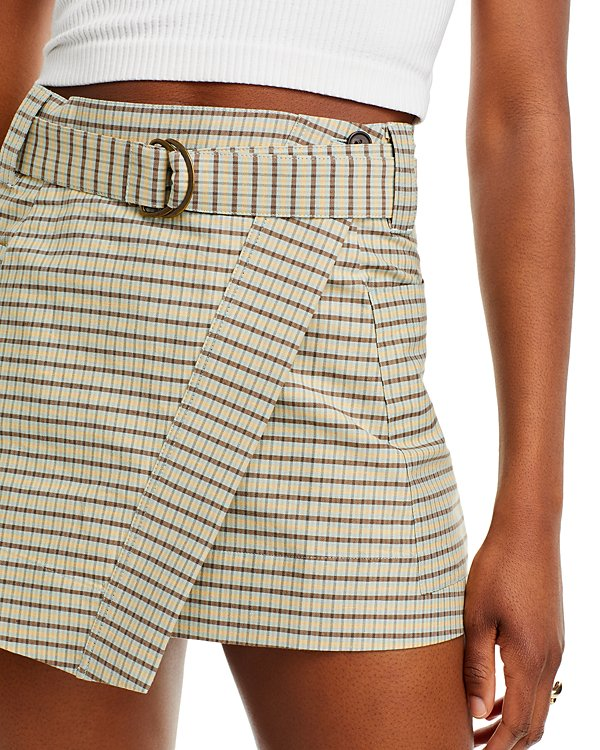 Rails Deanna Belted Mini Wrap Skirt MSRP $178