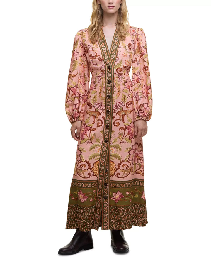 Barbour X Farm Rio Alice MIDI Dress MSRP $550