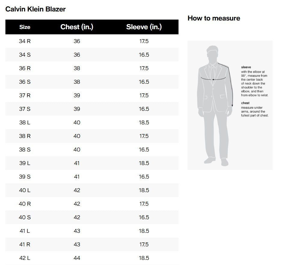 Calvin Klein Men's Solid Slim-Fit Soft Sport Coat MSRP $295