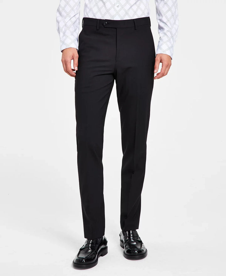 Bar III Men's Skinny Fit Wrinkle-Resistant Wool-Blend Suit Separate Pant $175