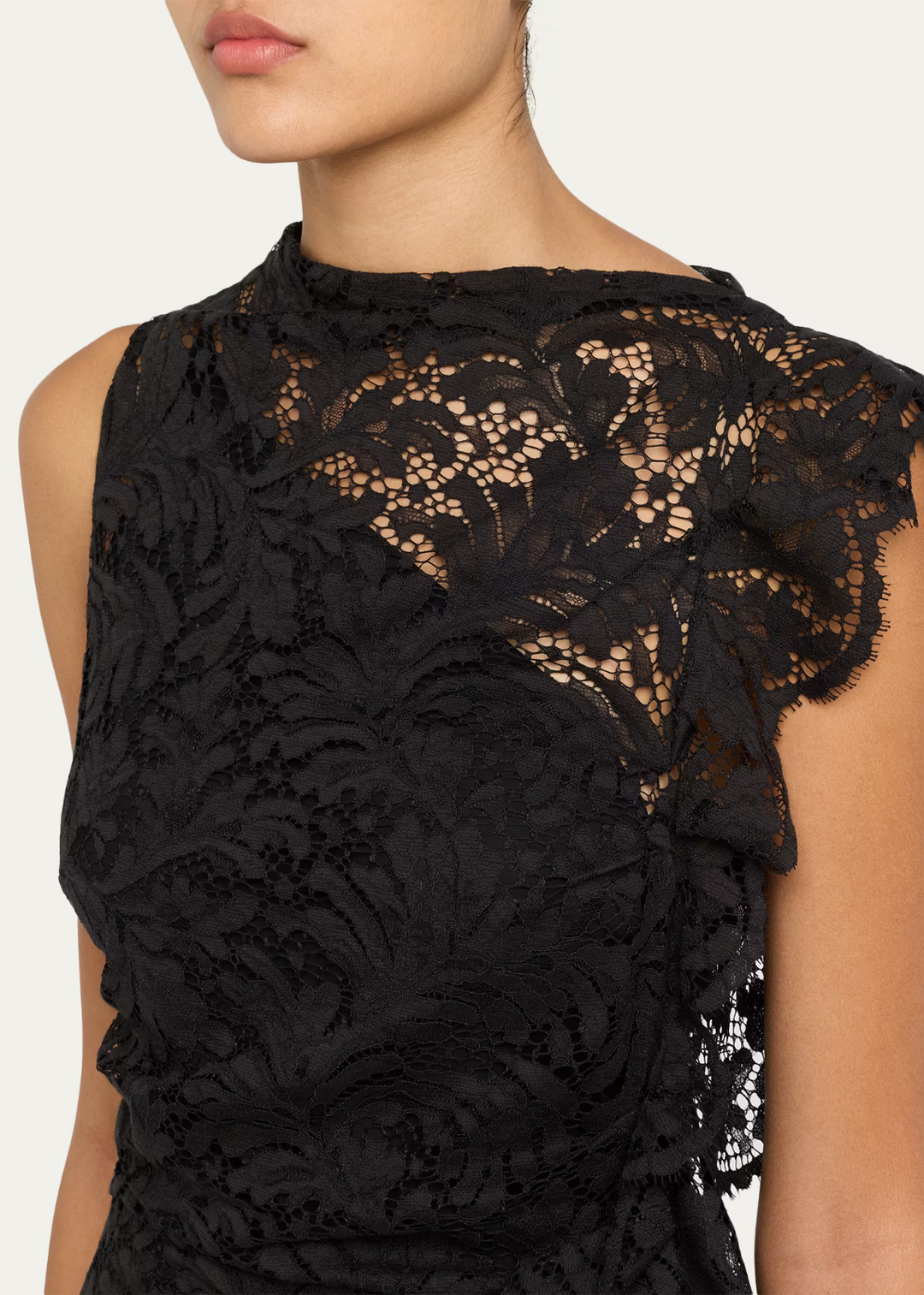 A.L.C. Astrid Draped Lace Dress MSRP $795