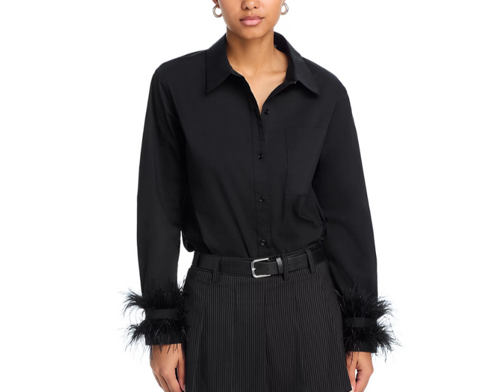 English Factory Feather Pointed Shirt MSRP $98