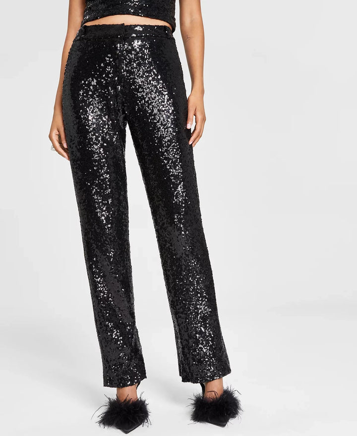 Alex & Sophia Juniors' Sequined Trousers MSRP $79