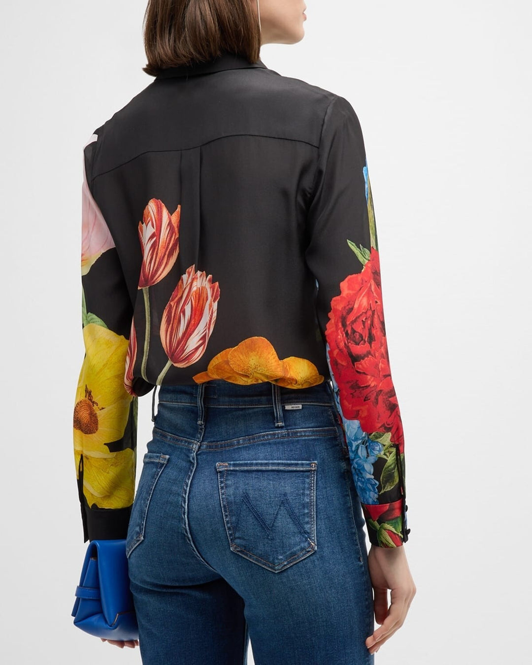 Alice + Olivia WILLA PLACKET TOP MSRP $350