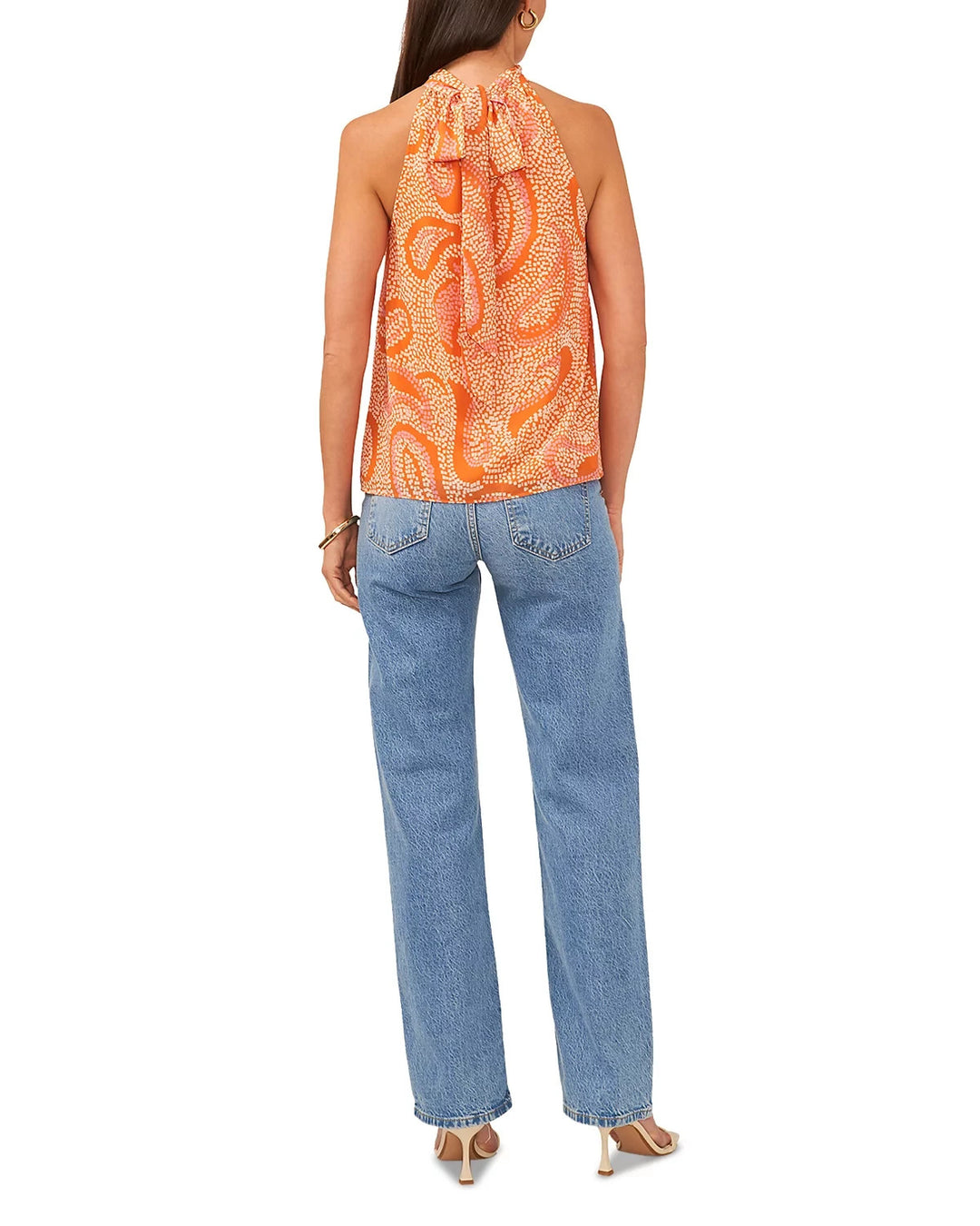 1.state Paisley Halter Neck Top MSRP $69
