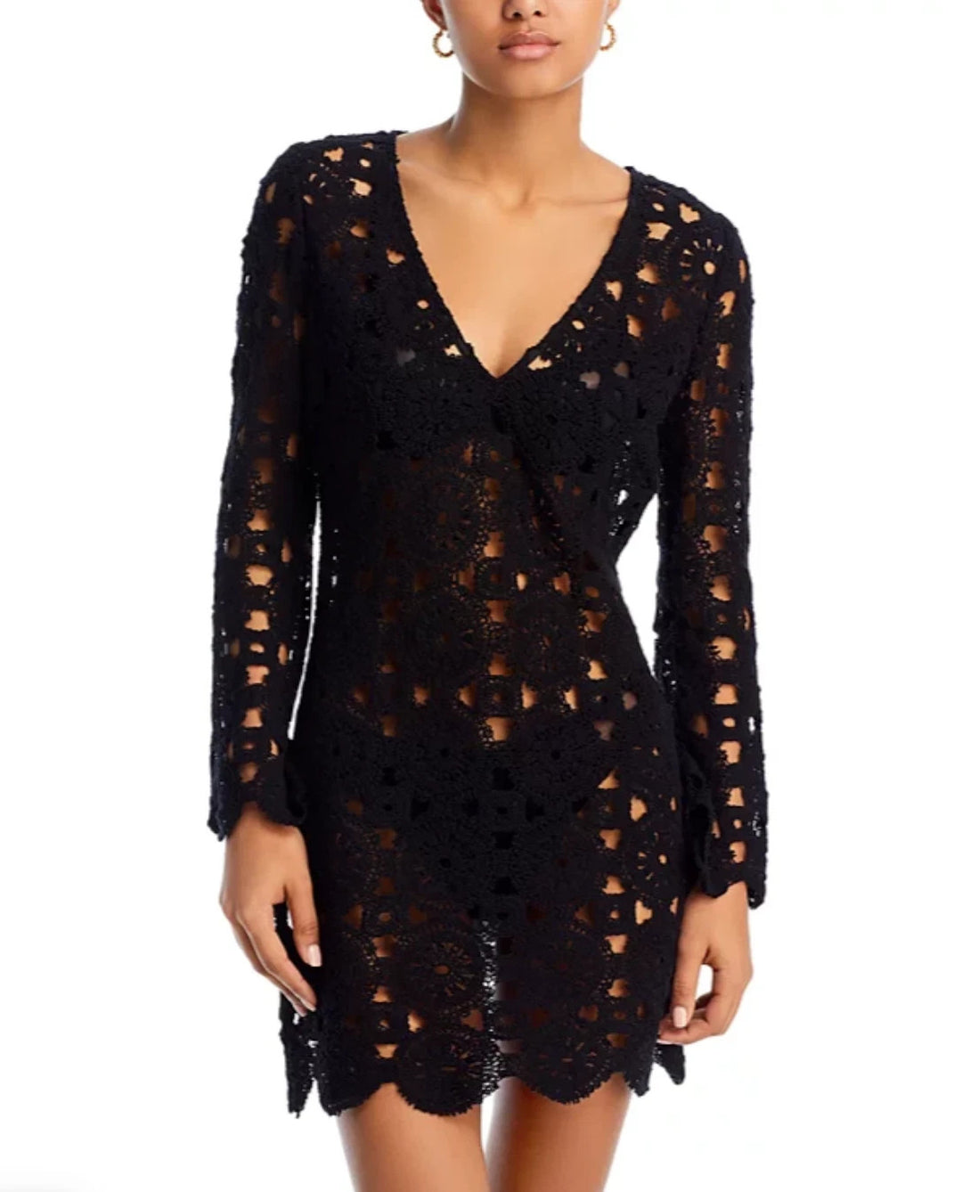 Aqua Swim Crochet Cover up Dress MSRP $98