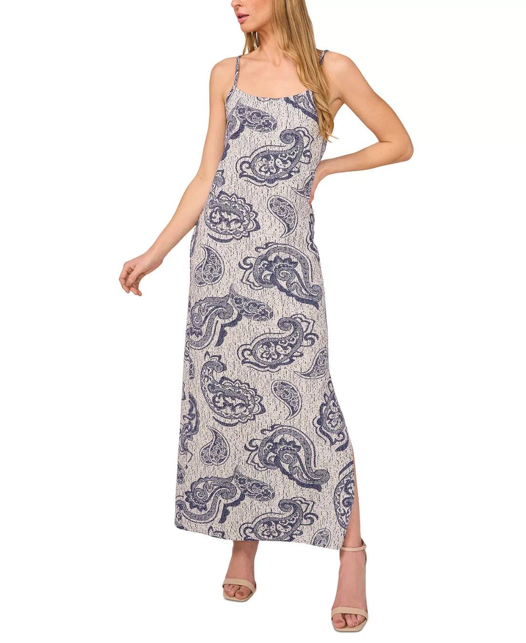 1.STATE Women's Paisley Bomber Jacket & Maxi Dress Set MSRP $159