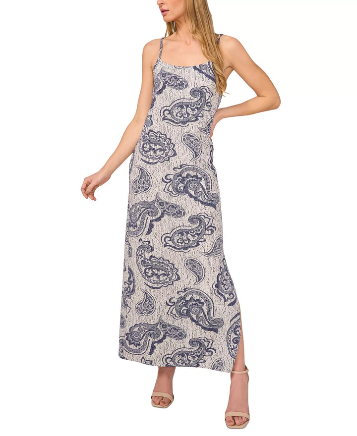 1.STATE Women's Paisley Bomber Jacket & Maxi Dress Set MSRP $159