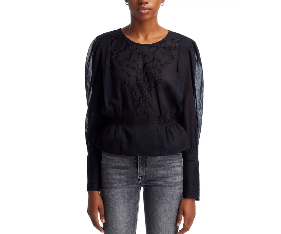 MOTHER The Straight Lace Top MSRP $245