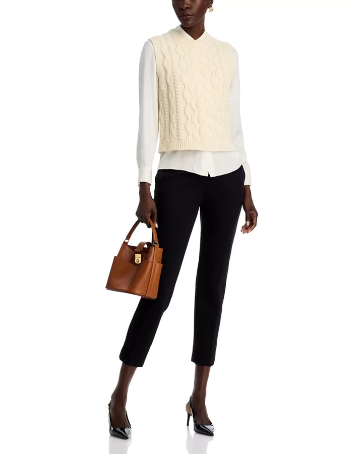 Theory Treeca 2 Smooth Cropped Trousers MSRP $295