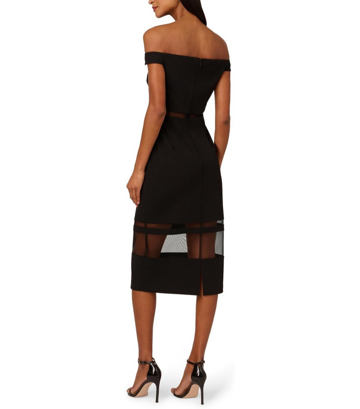 Adrianna Papell Knit Crepe MIDI Dress MSRP $195