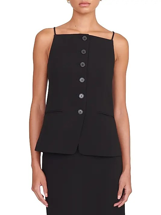 Staud Una Button-Front Tank MSRP $245