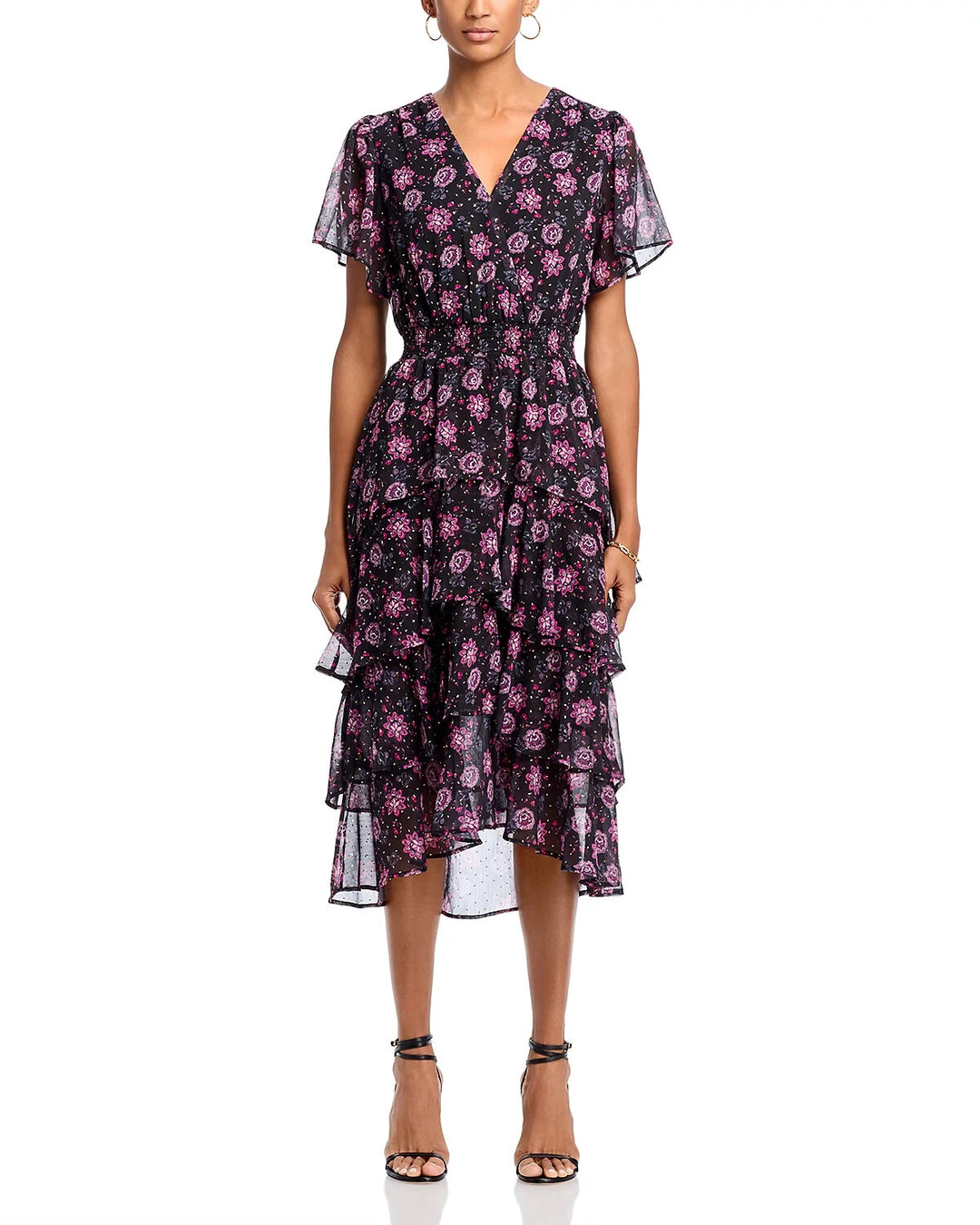 KOKO + MASON Tiered Midi Dress MSRP $128