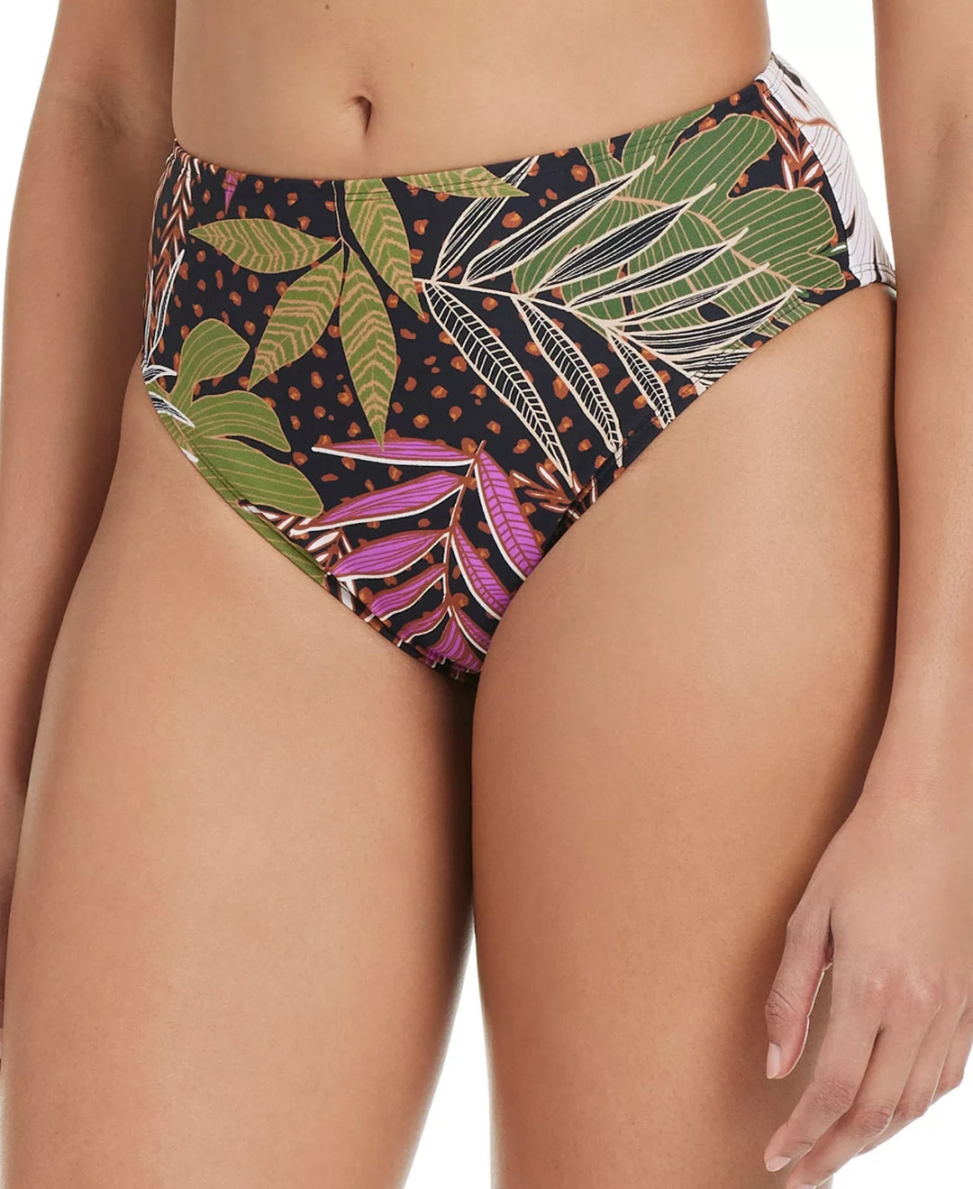 Bar III Safari Heat Banded High-Leg Bikini Bottoms MSRP $ 42