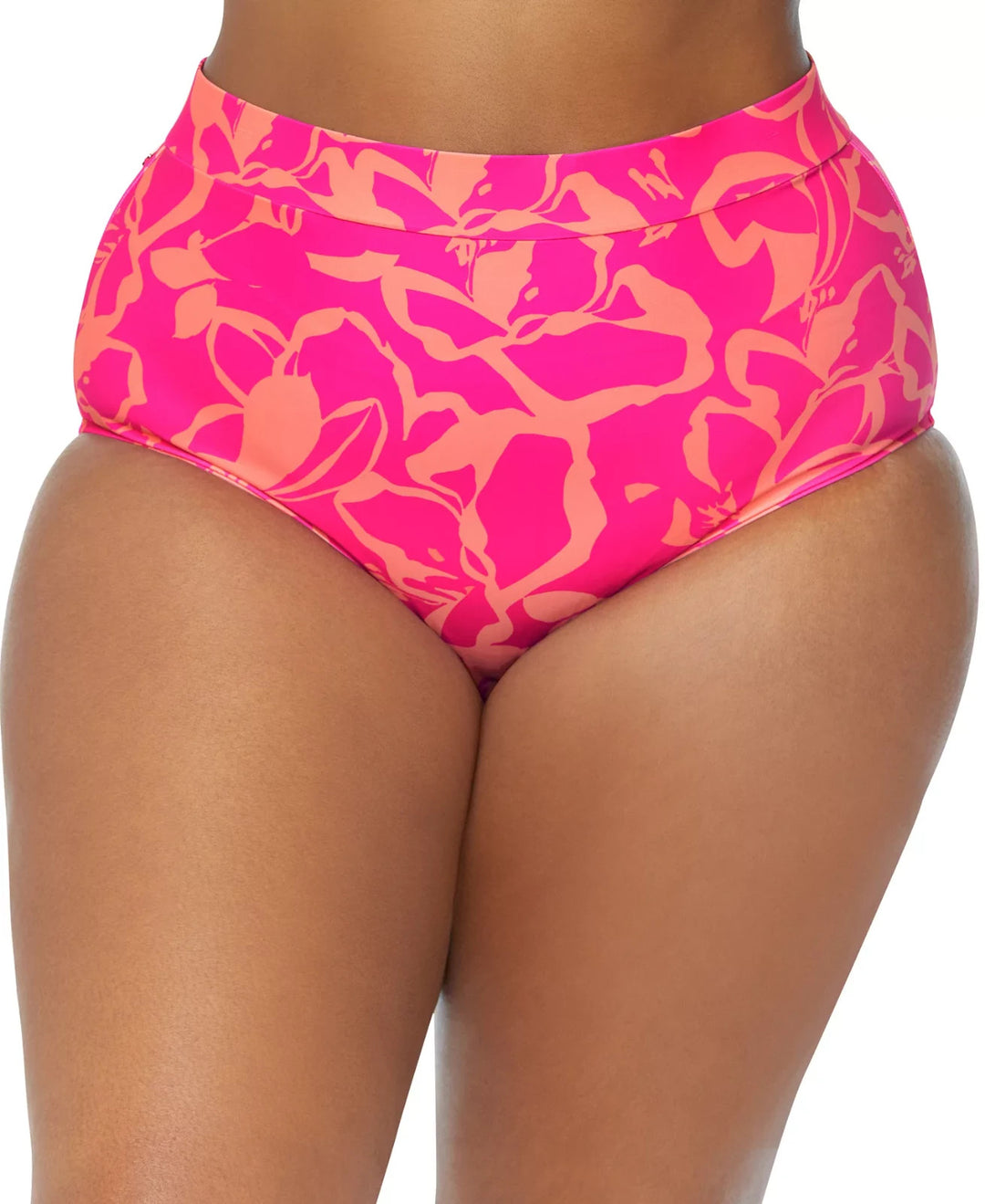 Raisins Curve Trendy Plus Island Tummy-Control Printed Bottoms MSRP $52