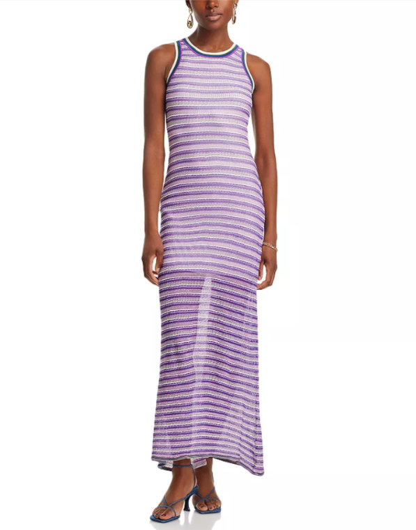 Veronica Beard Sivan Striped Maxi Dress MSRP $428