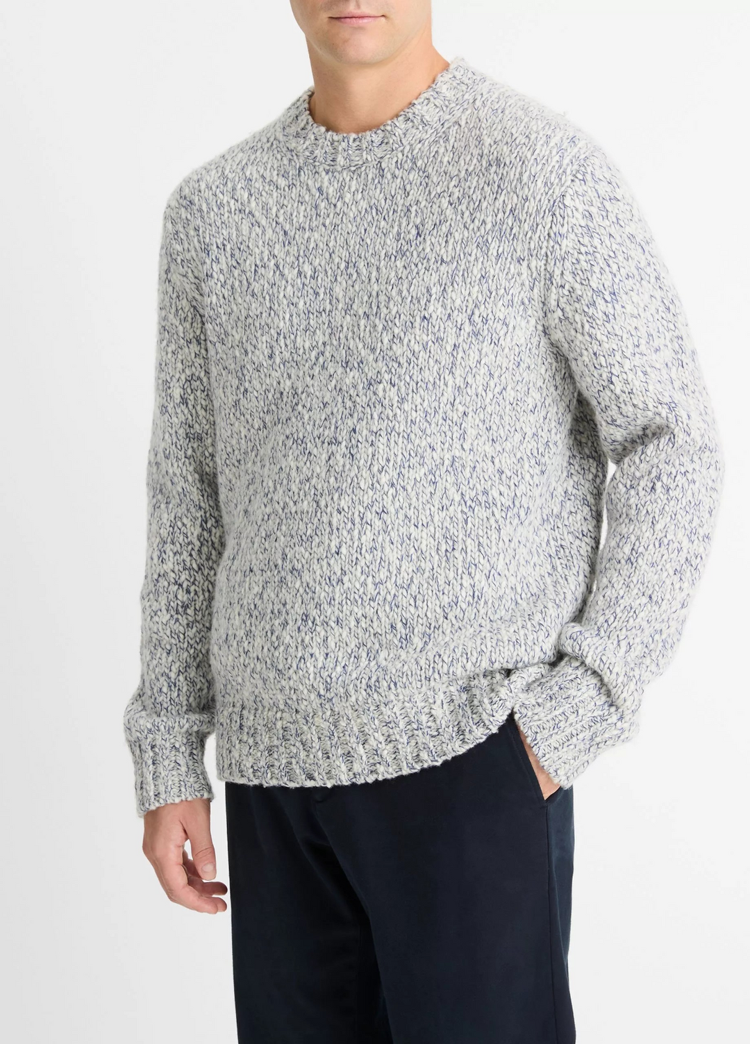 Vince Men's Mottled Marl Wool-Blend Sweater MSRP $395