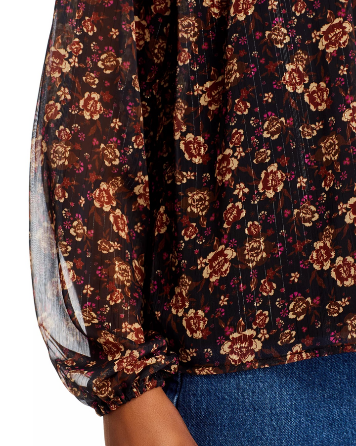 KOKO + MASON Button Front Blouse MSRP $88