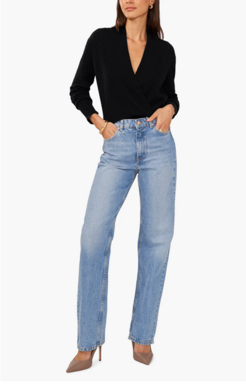 1.STATE Cross Front Long Sleeve Sweater MSRP $69