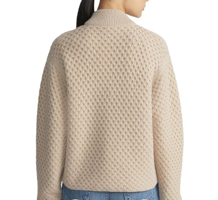 Lafayette 148 New York Reversible Knit Bomber Jacket MSRP $1298