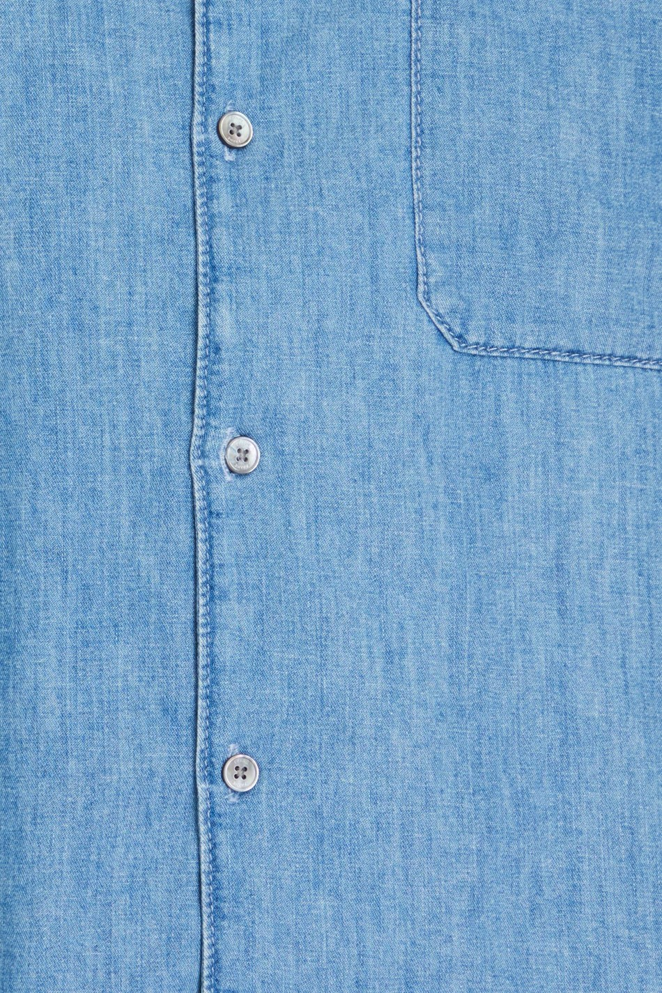 FRAME Denim Chambray Linen-Blend Shirt MSRP $198