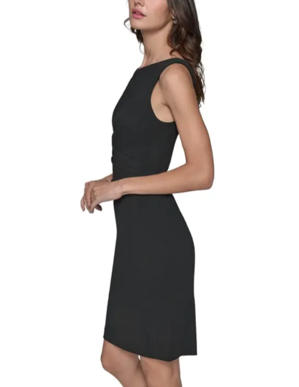 KARL LAGERFELD PARIS Holiday Crepe Sheath Dress MSRP $128