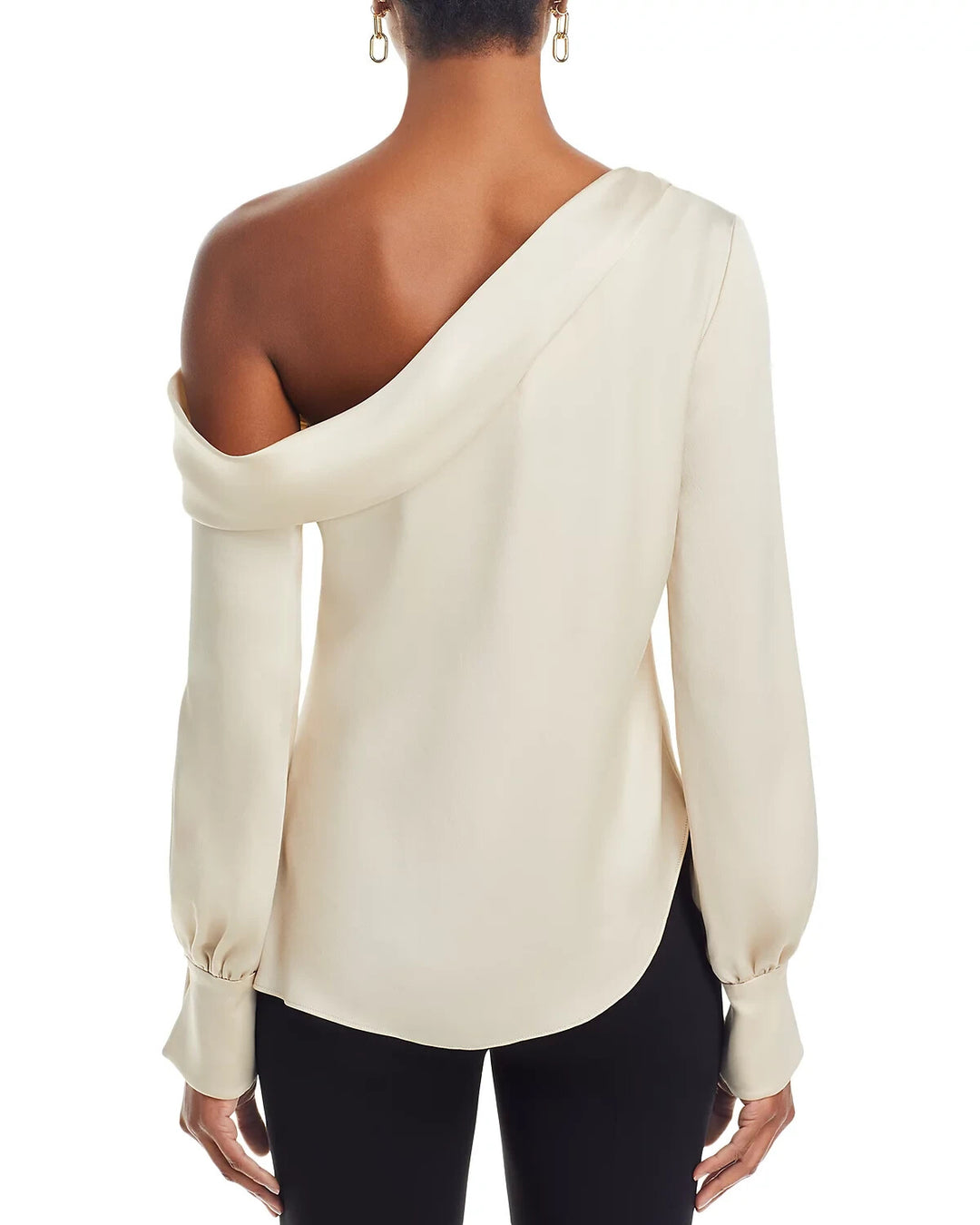 SIMKHAI Alice Draped One Shoulder Top MSRP $295