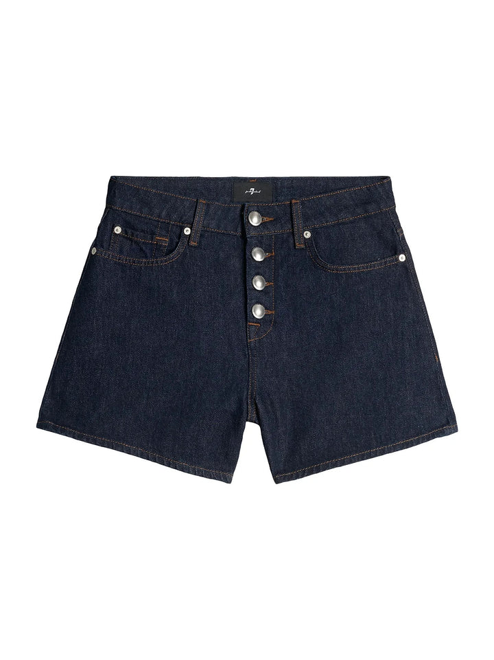 7 For All Mankind Kori Denim A-Line Shorts MSRP $158