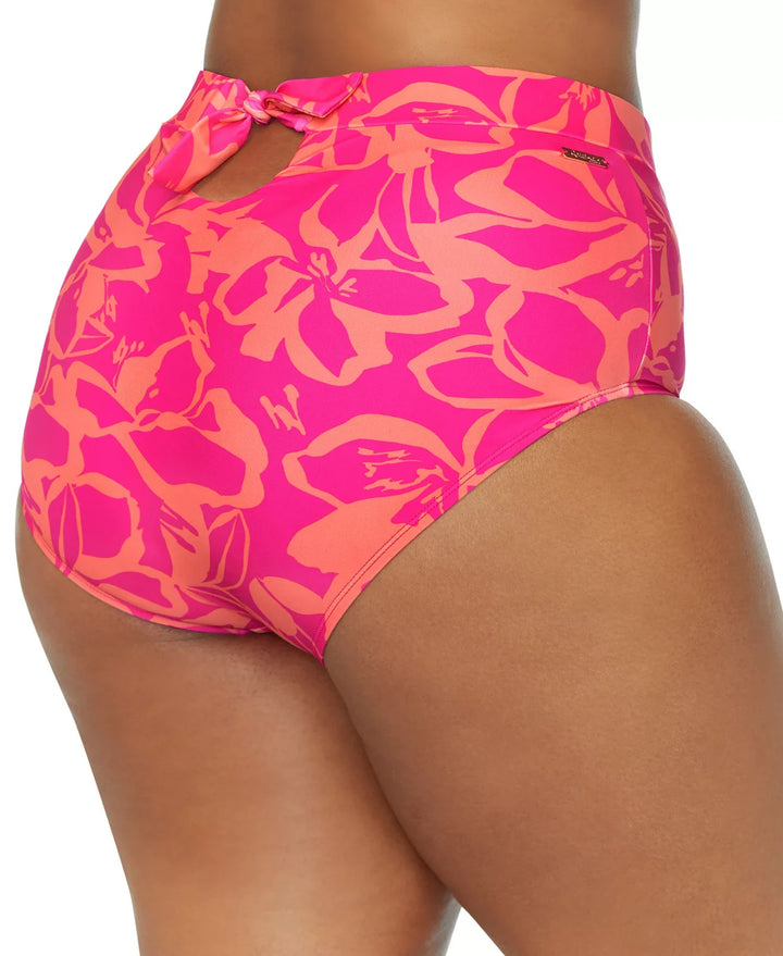 Raisins Curve Trendy Plus Island Tummy-Control Printed Bottoms MSRP $52