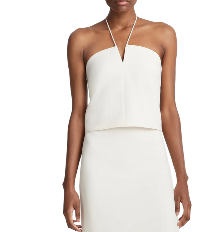 Vince Notch Neck Halter Top MSRP $265
