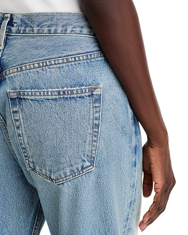 AGOLDE Kelly Distressed High Rise Straight Jeans MSRP $268