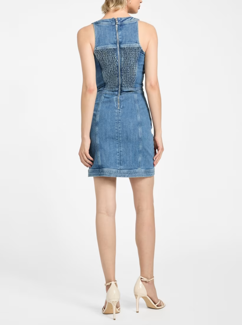 GUESS Lisbeth MIDI Denim Dress MSRP $188