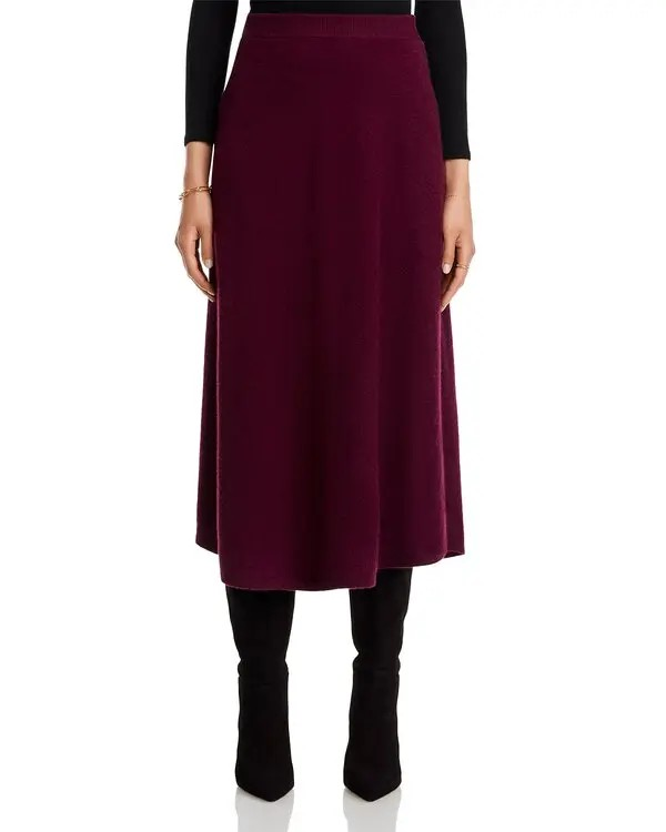 C by Bloomingdale's Cashmere MIDI Skirt MSRP $168