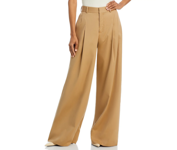 FRAME Pleated Wide Leg Pants MSRP $478