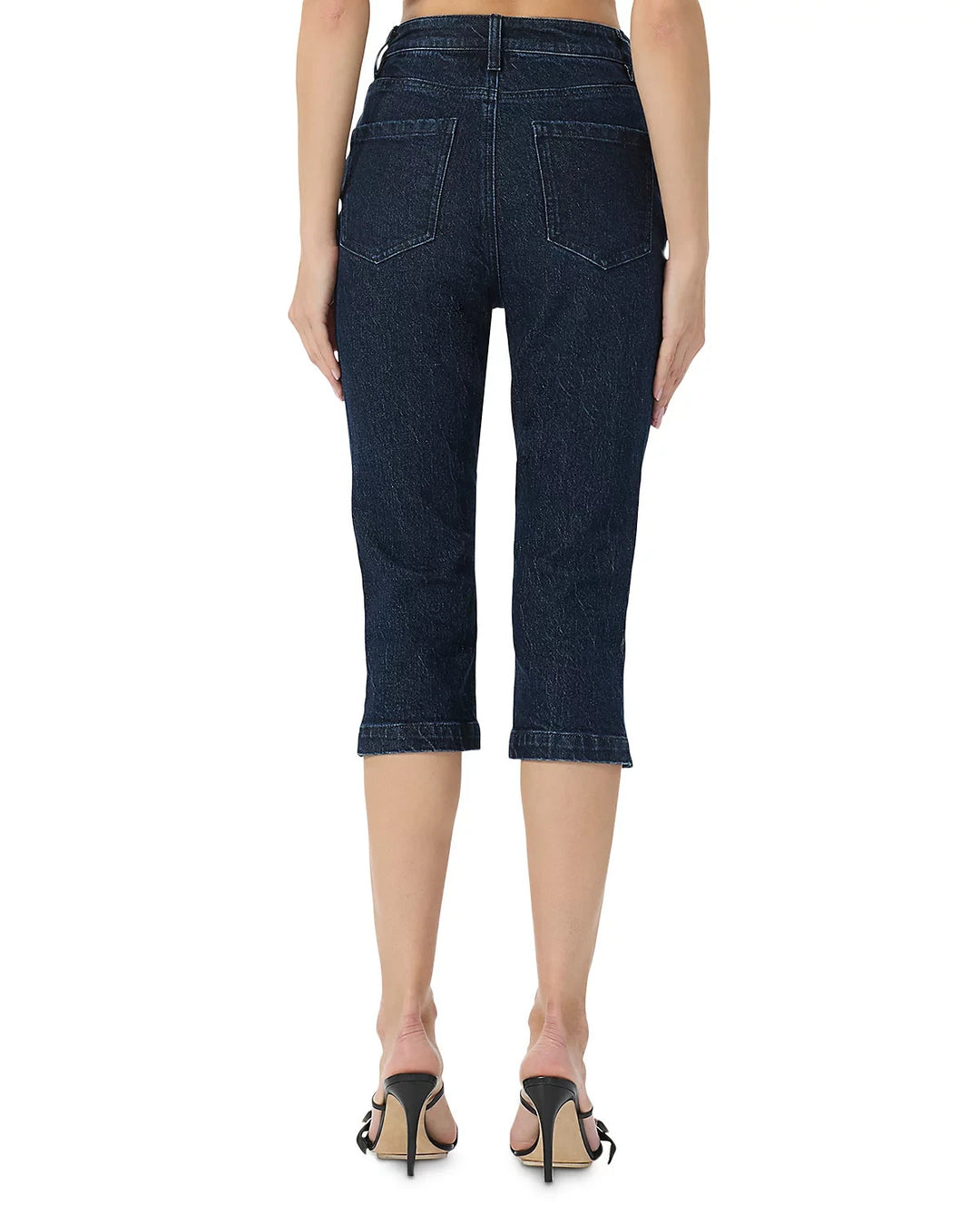 AFRM High Rise Pixie Seamed Cropped Jeans MSRP $88